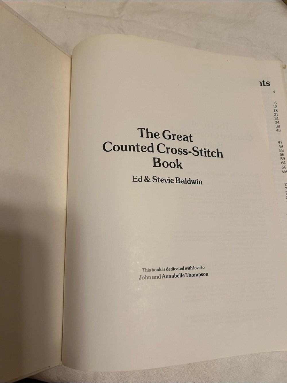 The Great Counted Cross-Stitch Book Patterns 1983 Hardcover Ed & Stevie Baldwin - Picture 5 of 12